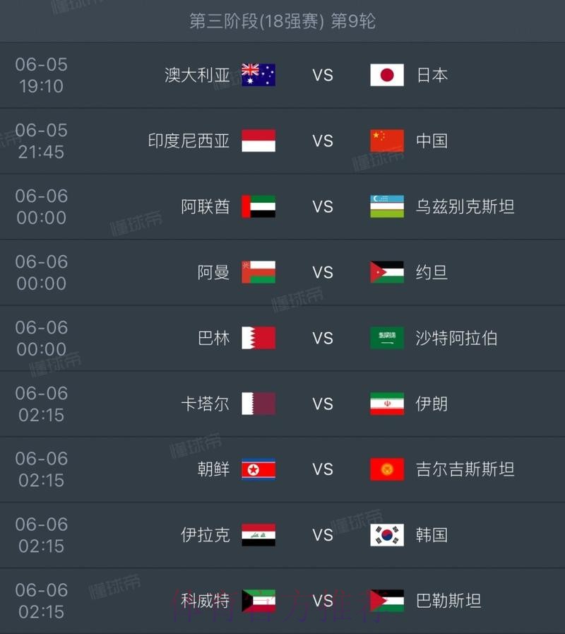 2026世界杯完整赛程完整版